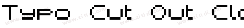 Typo Cut Out Closed字体转换